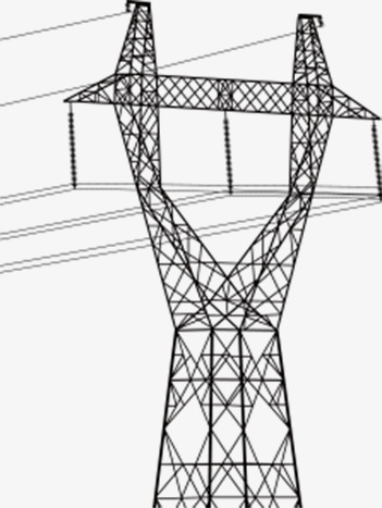 351x467 Telephone Pole, Black And White Lines, Powered By, Power Png Image
