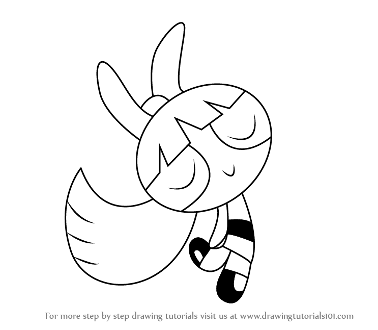 743x647 Learn How To Draw Blossom From The Powerpuff Girls (The Powerpuff