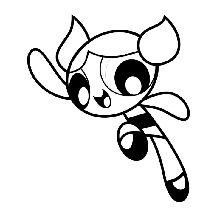 728x728 Powerpuff Girls Coloring Page