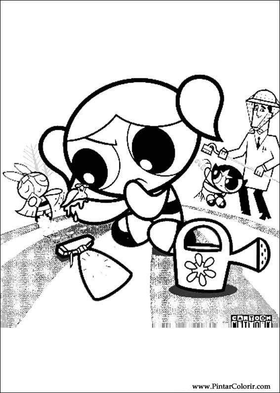 567x794 Drawings To Paint Amp Colour The Powerpuff Girls