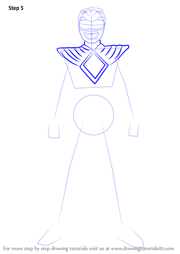 600x846 Learn How To Draw Green Ranger From Power Rangers (Power Rangers