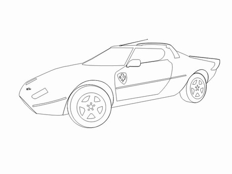 468x351 Cars Clip Art Template