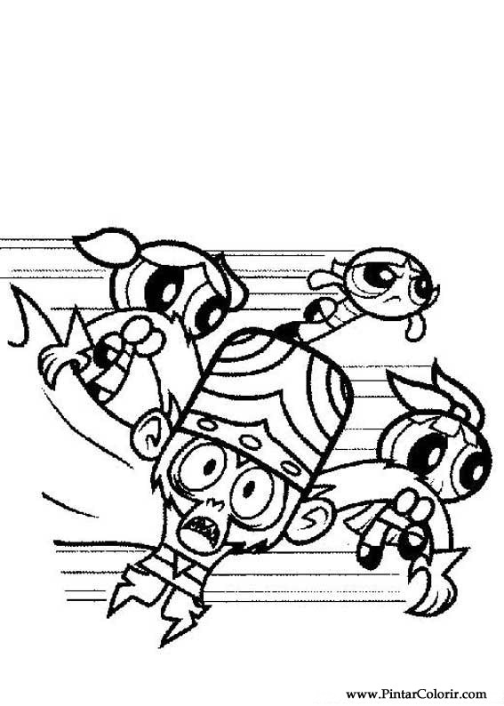 567x794 Drawings To Paint Amp Colour The Powerpuff Girls