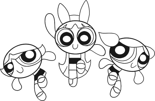 600x390 Powerpuff Girls Printable Coloring Pages