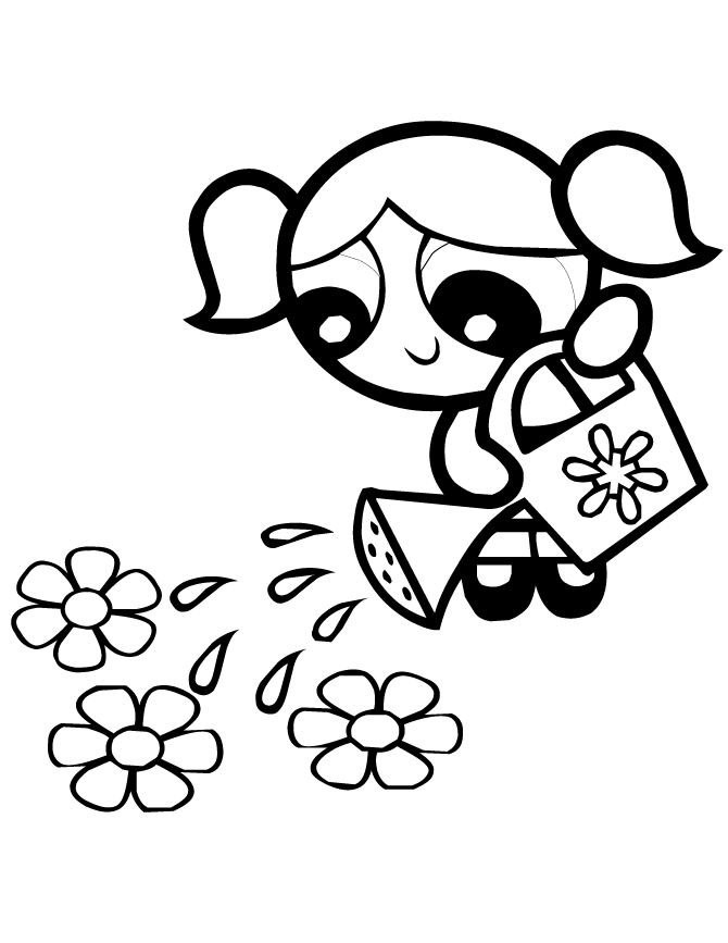670x867 Powerpuff Girls Bubbles Coloring Pages