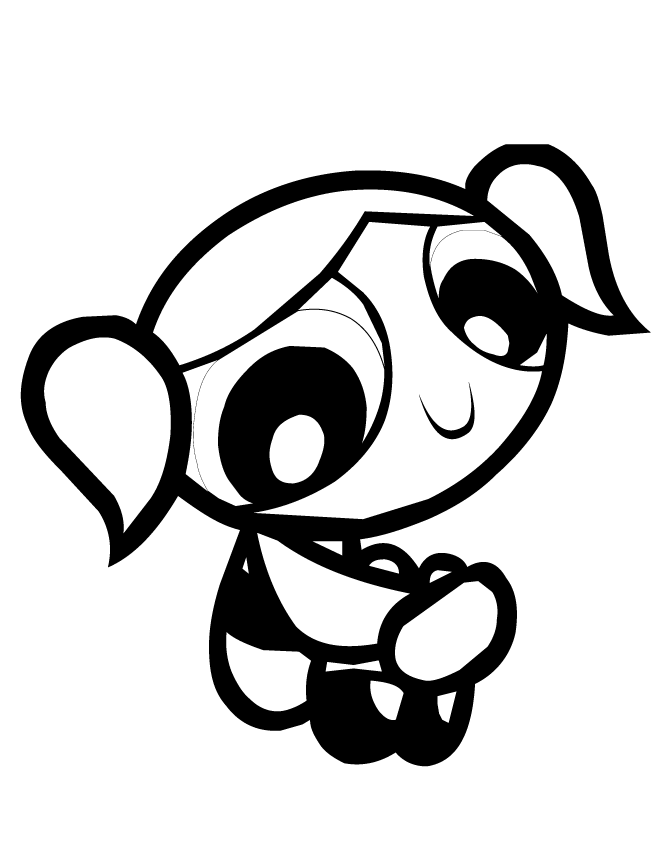 670x867 Pretty Powerpuff Girls Bubbles Coloring Page H Amp M Coloring Pages