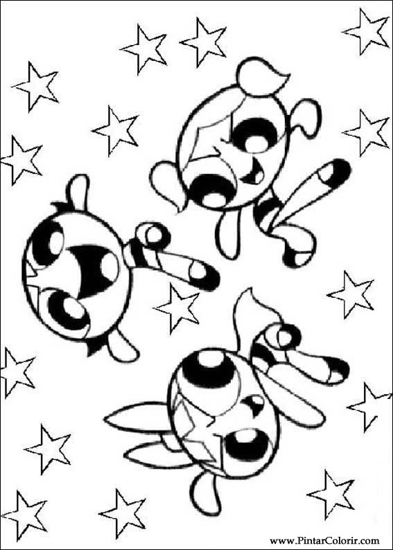 567x794 Drawings To Paint Amp Colour The Powerpuff Girls