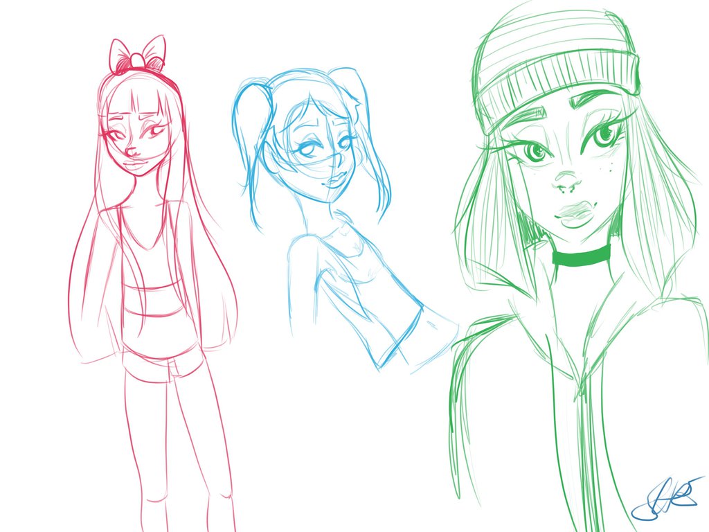 1024x768 Ppg Sketch By Shecomics