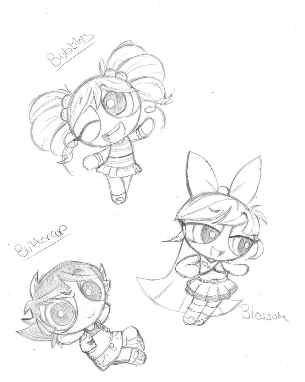 1024x1282 Powerpuff Stuff Favourites By Shydraws99