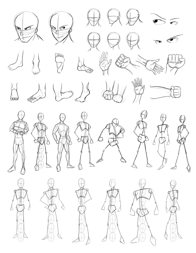 638x825 Drawing Practice Sheet 2 By Obhan
