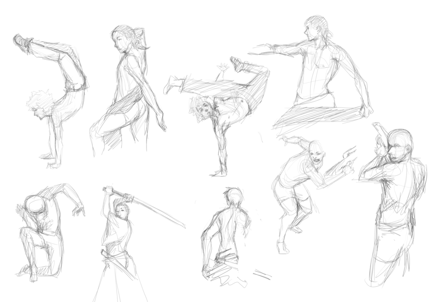 900x612 Gesture Drawing Practice By Kalcedonyx