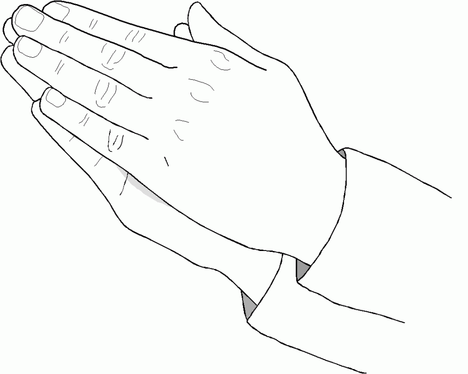 940x751 Praying Hands Coloring Page Free Many Interesting Cliparts