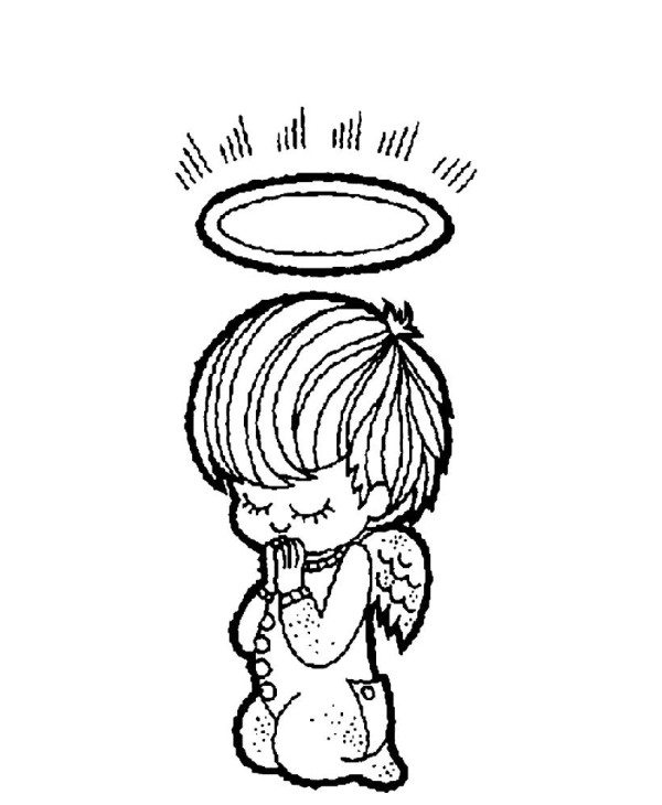 Praying Angel Drawing at GetDrawings | Free download