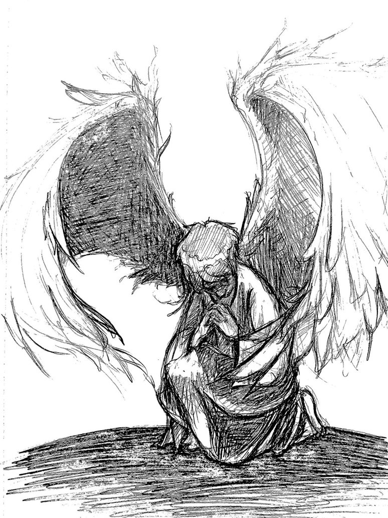 Praying Angel Drawing at GetDrawings | Free download