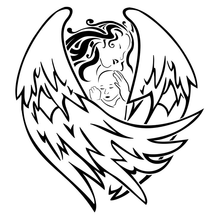 736x736 29 Best Neeling Angel Tattoo Outlines Images On Angels