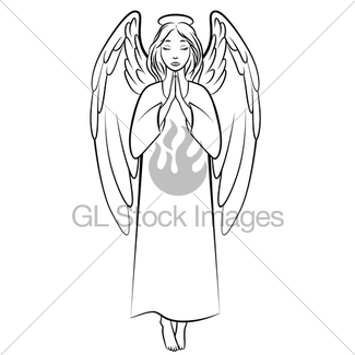 325x325 Praying Angel Gl Stock Images