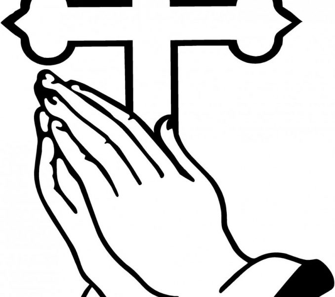 678x600 Elegant Praying Hands Coloring Page 33 About Remodel Line Drawings