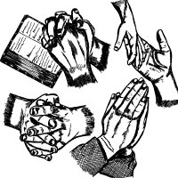 200x200 Hand Drawn Praying Hands Vector Art Images Stockgraphicdesigns