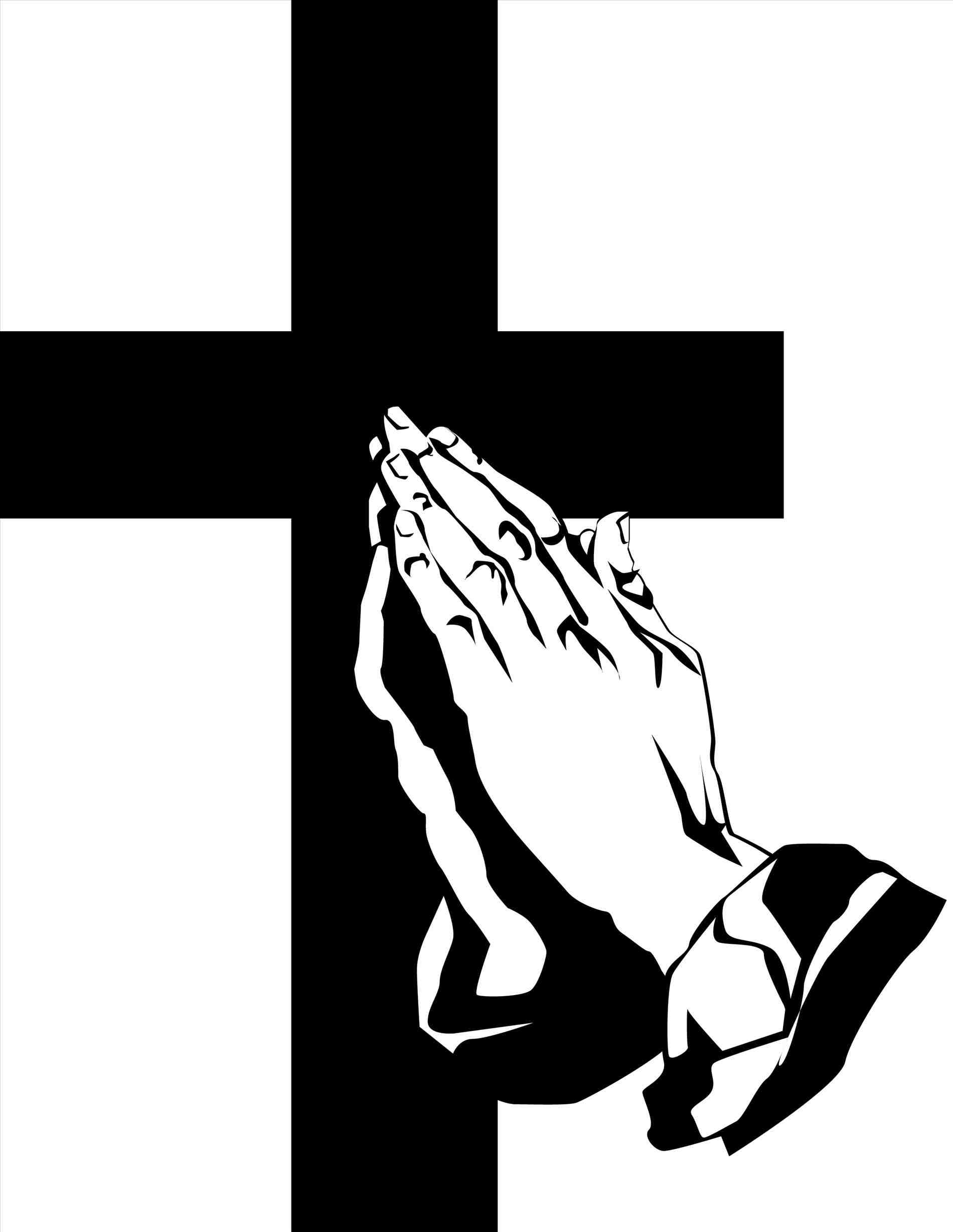 1900x2455 Drawings Of Crosses With Praying Hands