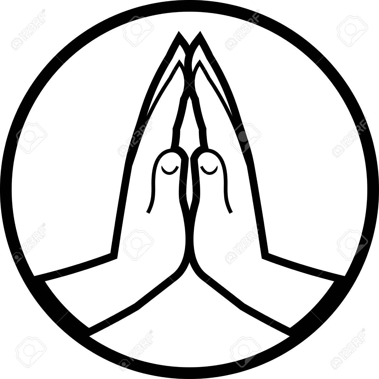 1300x1300 Praying Hands Vector Icon Royalty Free Cliparts, Vectors,