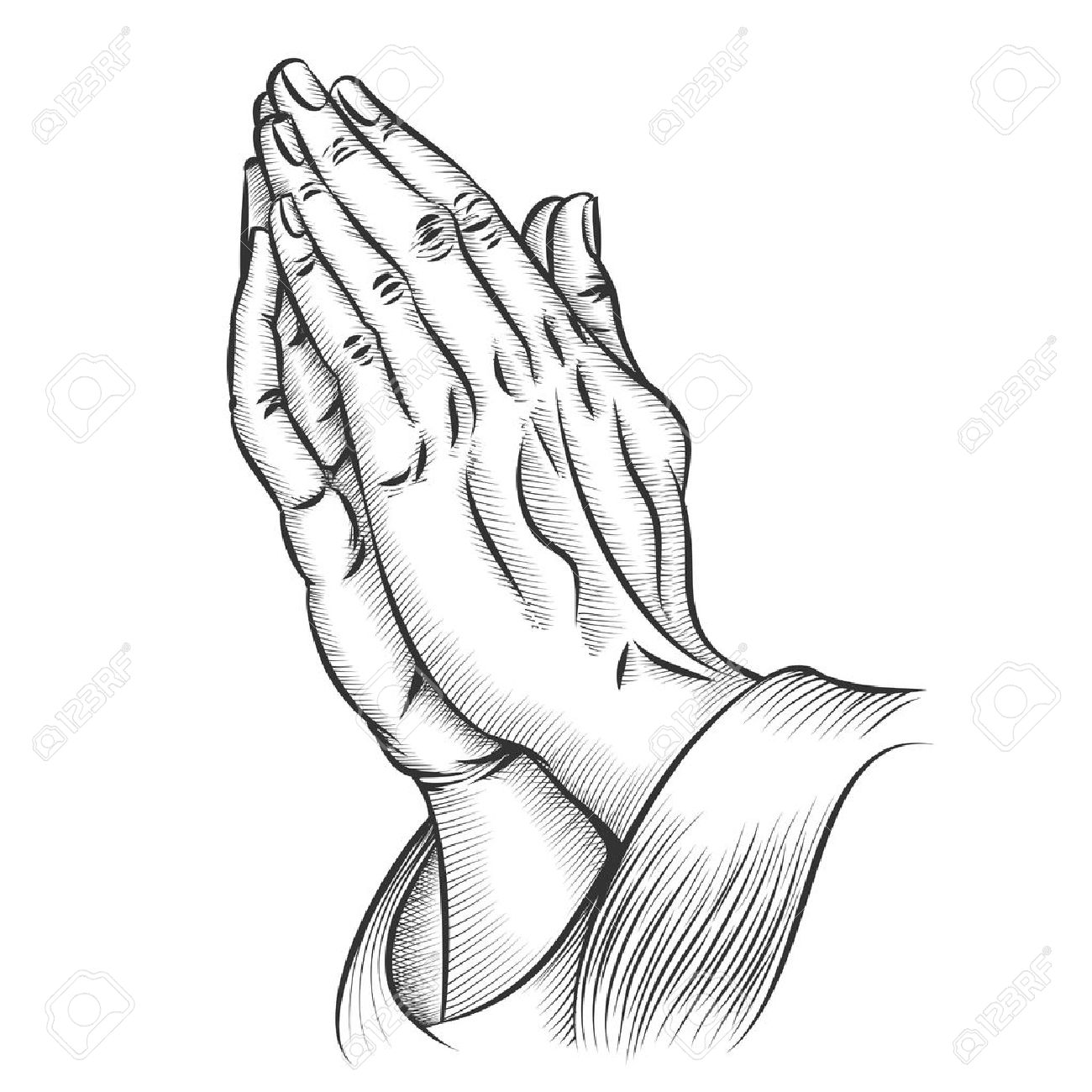 1300x1300 Praying Hands. Religion And Holy Catholic Or Christian