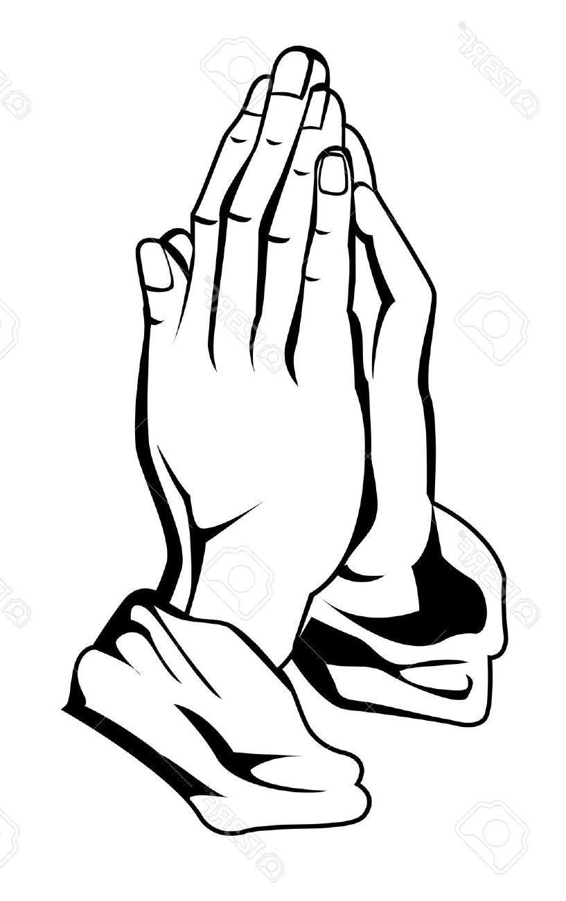 Praying Hands Line Drawing at GetDrawings | Free download