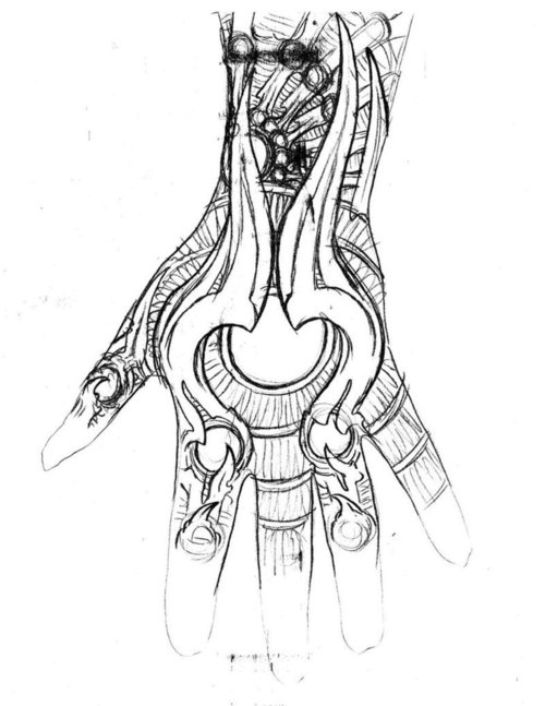 500x647 Collection Of Hand Tattoo Sketches