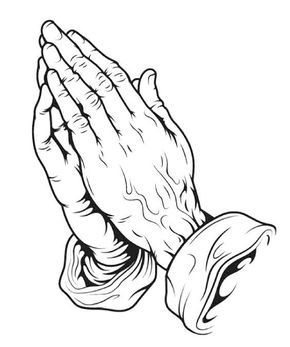 290x347 Hands Tattoo On Praying Hands With Rosary Prayer Hands