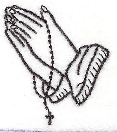 400x452 Nice Praying Hands Cartoon Rosary Hands Clipart 42