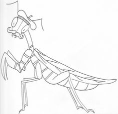 236x229 Praying Mantis Drawing