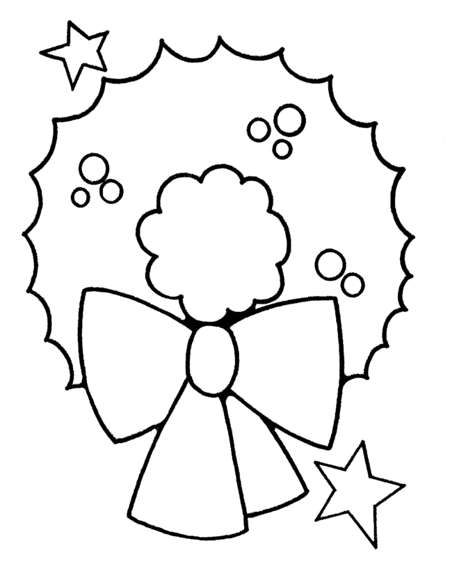 670x820 Pre K Christmas Coloring Pages Christmas Wreath