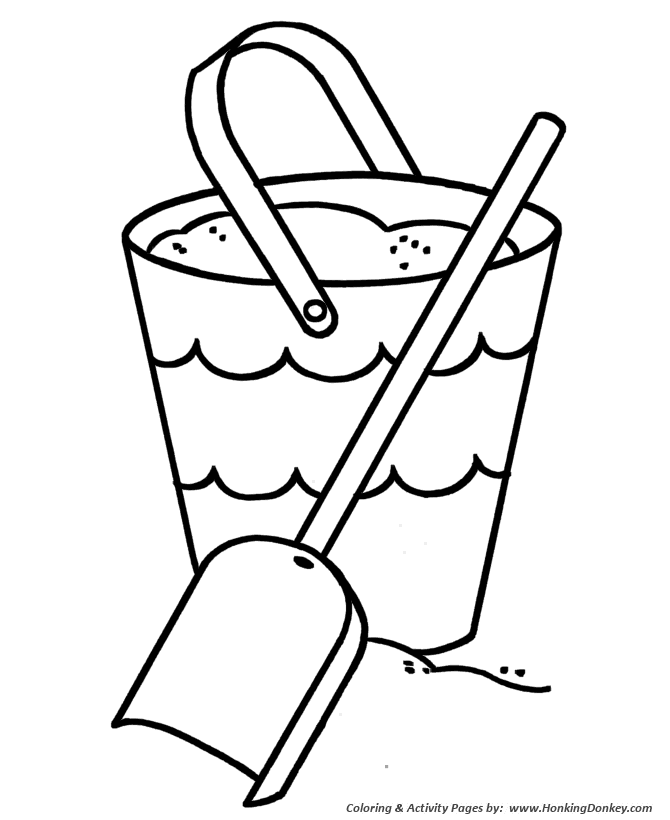 670x820 Pre K Coloring Pages Free Printable Beach Sand Bucket