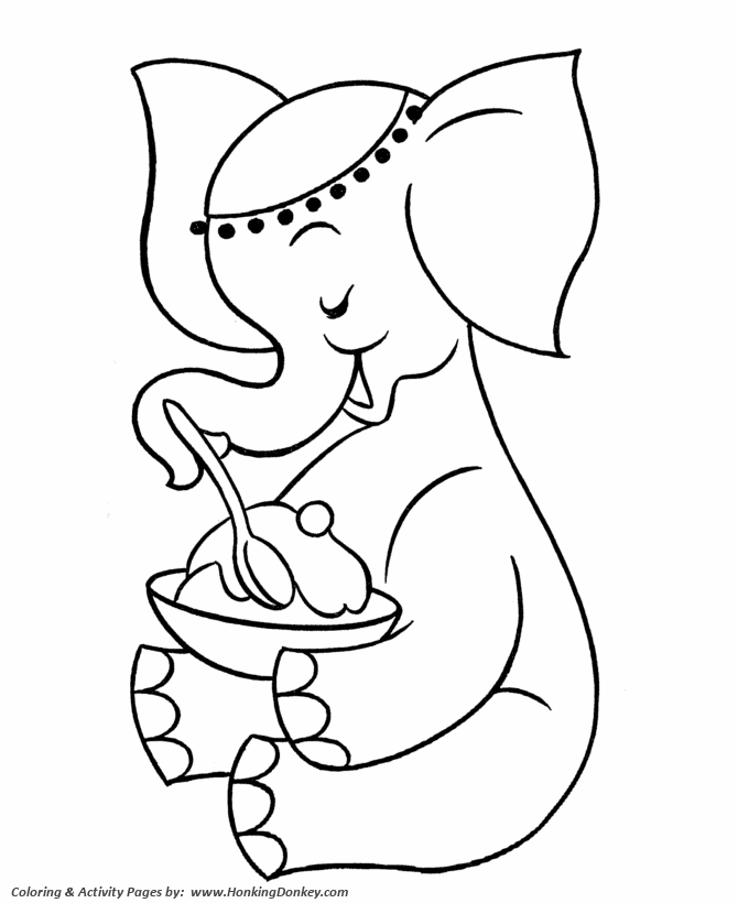 670x820 Pre K Coloring Pages Free Printable Elephant Pre K Coloring Page