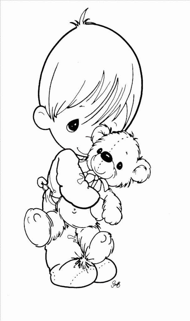 606x1024 Precious Moments Baby Coloring Pages Digi Stamps