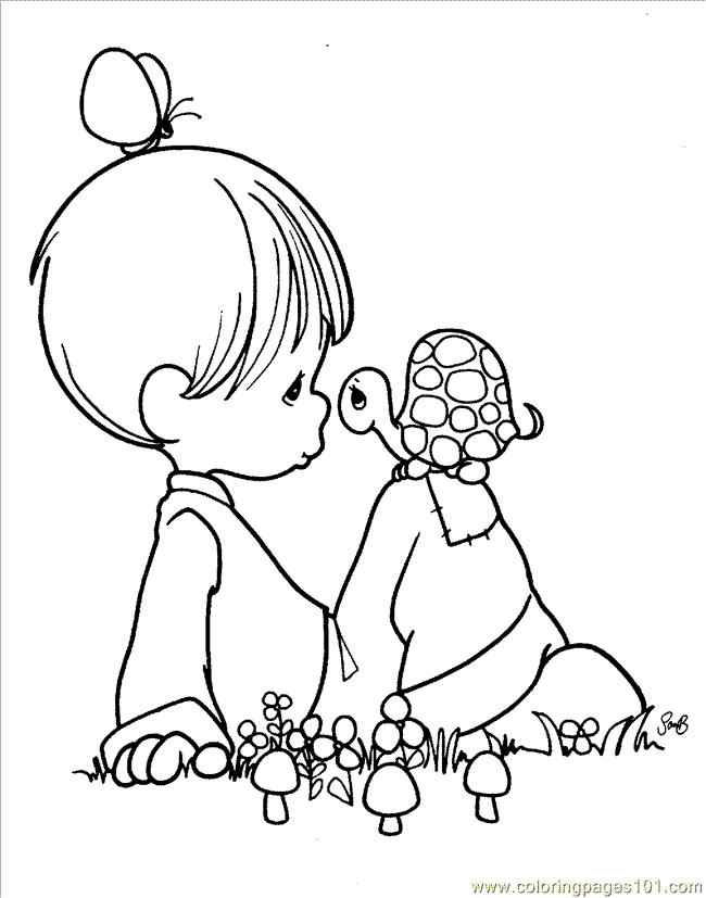 650x827 Precious Moments 1 (7) Coloring Page