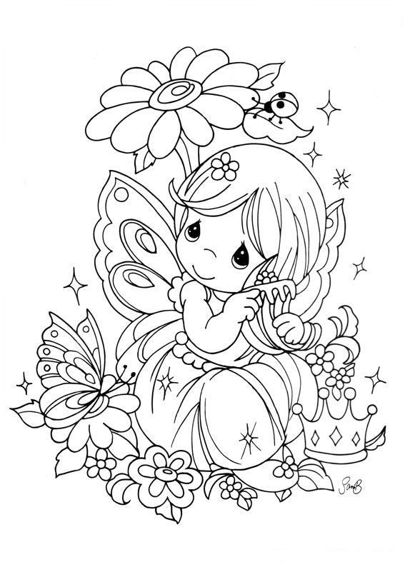 567x794 Drawing Fairy Precious Moments Coloring ~ Child Coloring