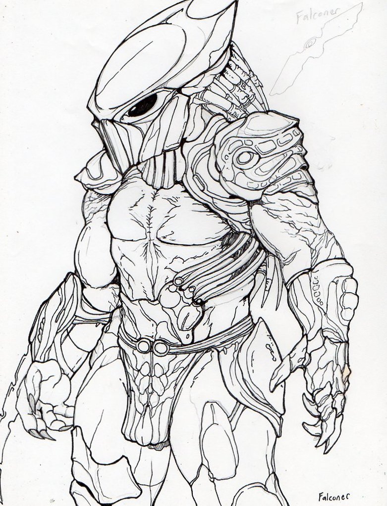 Predator Drawing at GetDrawings | Free download