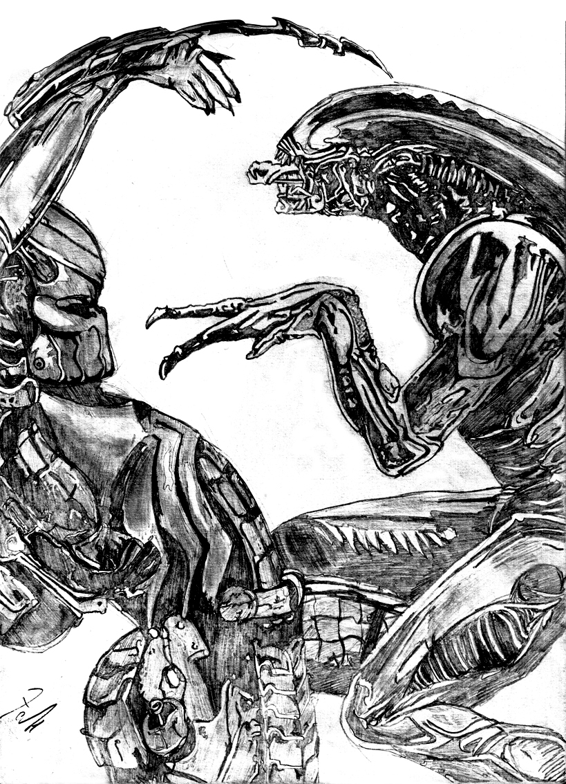 819x1133 Alien Vs Predator By Amucchina