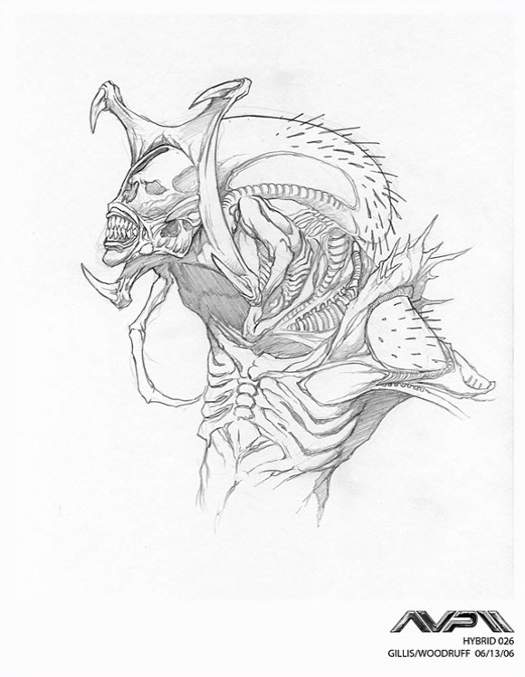 580x748 Alien Explorations Alien Vs Predator Farzad Varahramyan's Predaliens