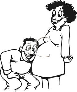 250x300 Picture An Expecting Father With His Ear To His Pregnant Wife's Baby
