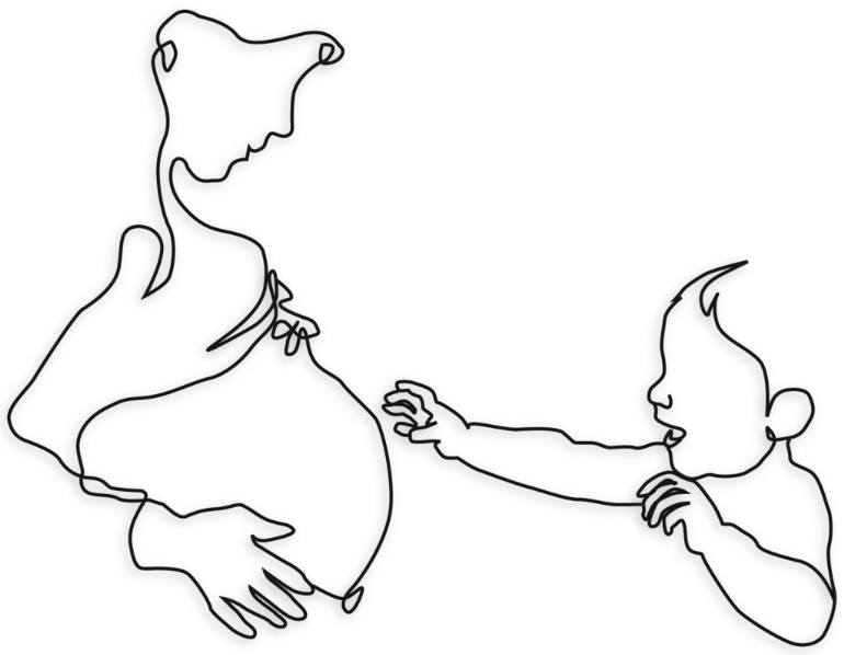 770x598 Saatchi Art Child And Pregnant Mom Sculpture By Bart Soutendijk