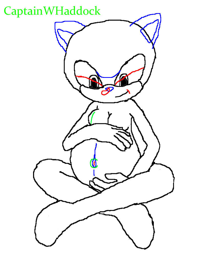 800x1000 Pregnant Sonic Lady Base By Captainwhaddock