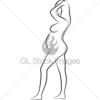 325x325 Cartoon Pregnant Woman Gl Stock Images