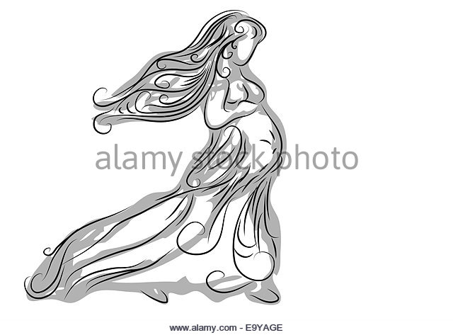 640x473 Pregnant Woman Silhouette Illustration Cut Out Stock Images