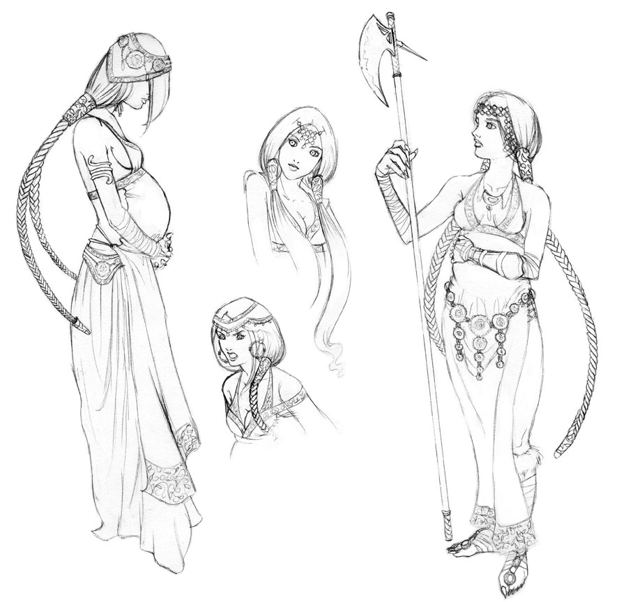 888x864 Warrior Queen Concept By Manshi