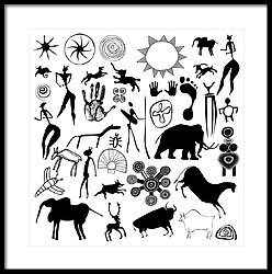 248x250 Ancient Cave Art Art