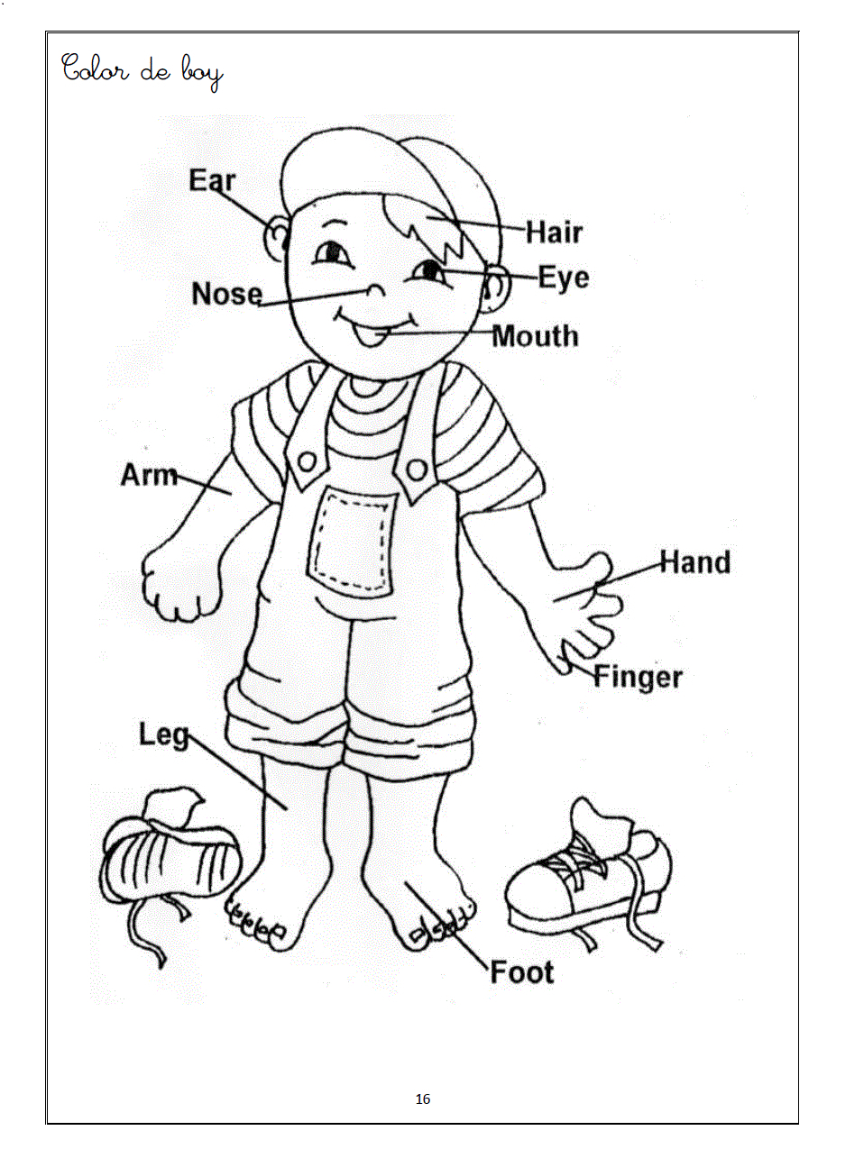 958x1285 Parts Of The Body Drawing Parts Of The Body Coloring Pages