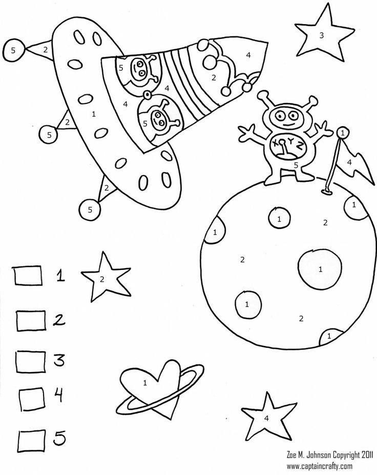 736x927 Space Color By Numbers Worksheet Crafts And Worksheets