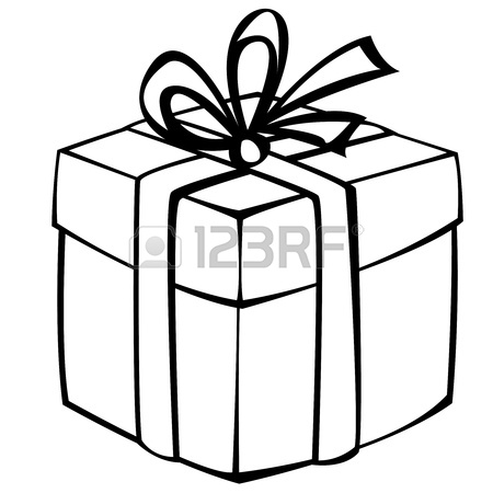 450x450 Gift Box Isolated On White Background Royalty Free Cliparts