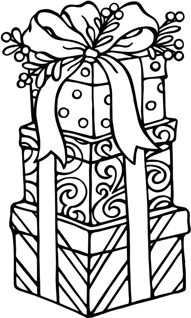 650x1080 Christmas Present Coloring Pages Presents For Coloring Pages
